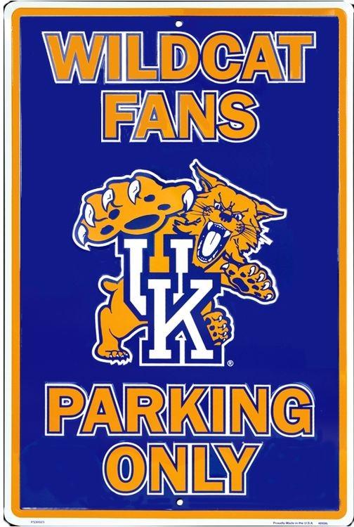 signs 4 fun Kentucky Wildcats Large Parking Sign