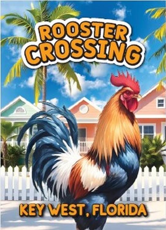 signs 4 fun Key West Rooster Picket Fence Magnet