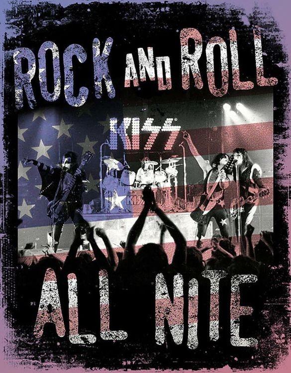 signs 4 fun Kiss - All Night Metal Tin Sign