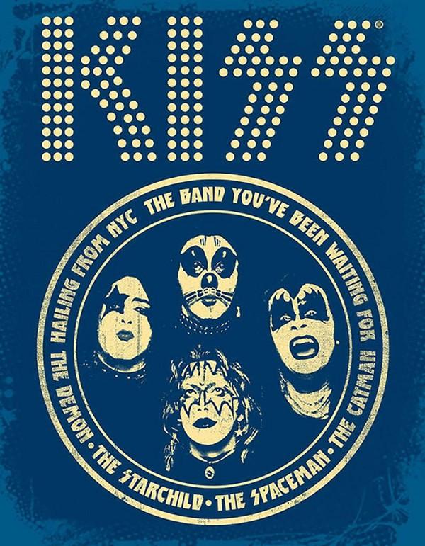 signs 4 fun Kiss - Inside Circle Metal Tin Sign