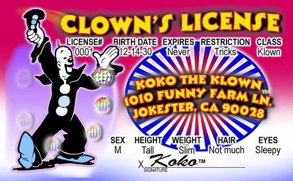 signs 4 fun Koco Klown Squa ID
