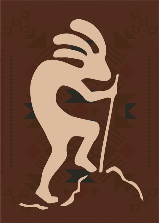 signs 4 fun Kokopelli Hiking Magnet