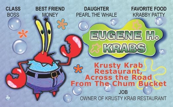 signs 4 fun Krabs Toon ID