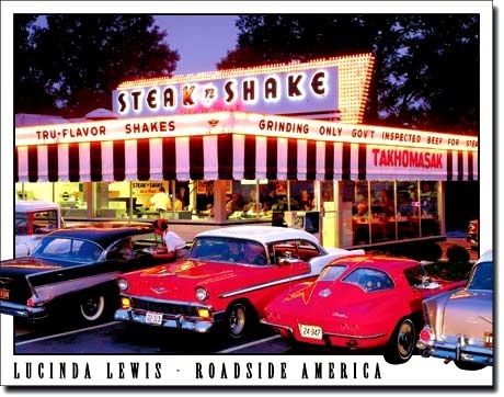 signs 4 fun L. Lewis Steak N Shake Metal Sign