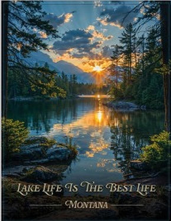 signs 4 fun Lake/River Sunrise 6 Metal Sign