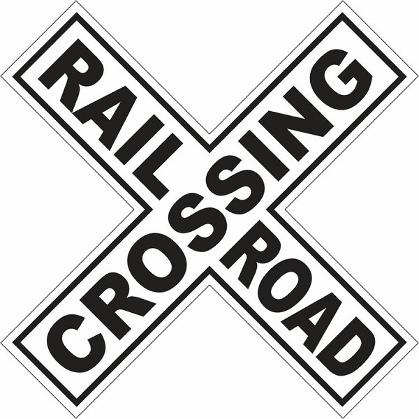 signs 4 fun Large Railroad Xing Die Cut Sign