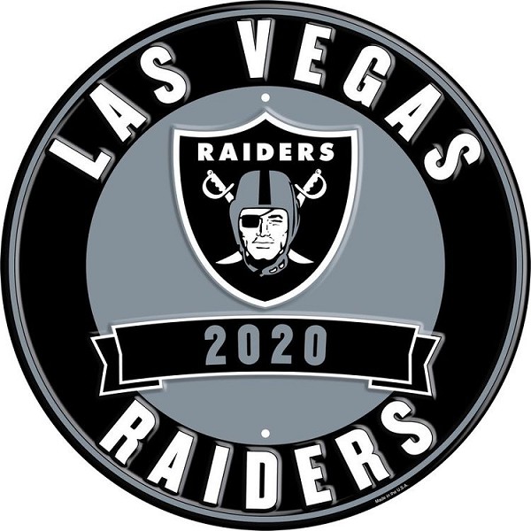 signs 4 fun Las Vegas Raiders 12 in Round Sign