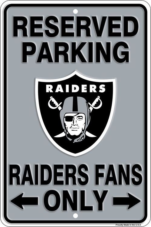 signs 4 fun Las Vegas Raiders Sm Parking Sign