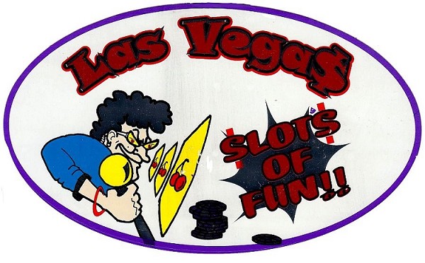 signs 4 fun Las Vegas Slots of Fun Sticker