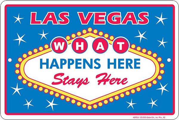 signs 4 fun Las Vegas What Happens Sm. Parking Sign