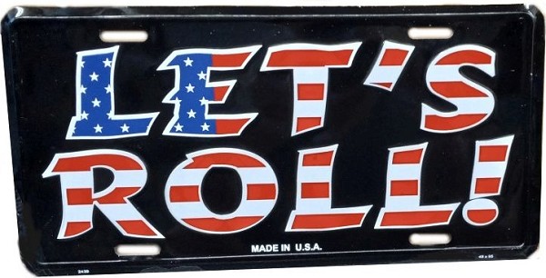 signs 4 fun Let's Roll License Plate