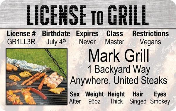 signs 4 fun License to Grill