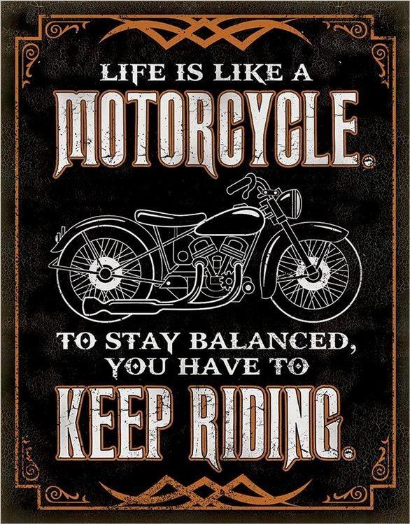 signs 4 fun Life is Life - Motorcycle Tin Sign