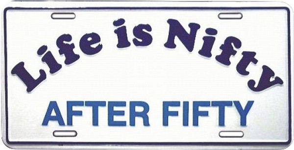 signs 4 fun Life Is Nifty License Plate