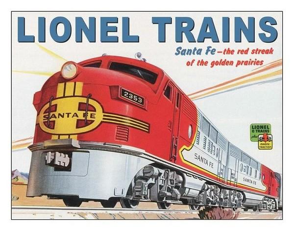signs 4 fun Lionel Trains Metal Tin Sign
