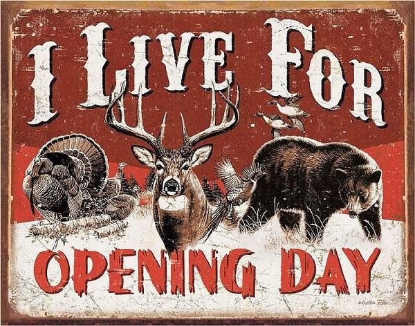 signs 4 fun Live for Opening Day Metal Tin Sign