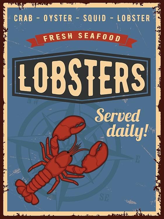 signs 4 fun Lobsters Served Daily 2 Magnet