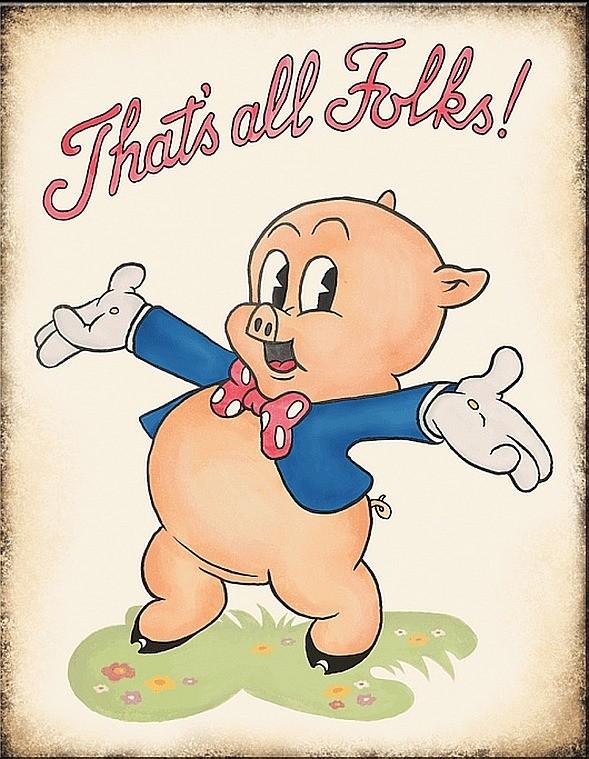 signs 4 fun Looney Tunes Porky Metal Sign