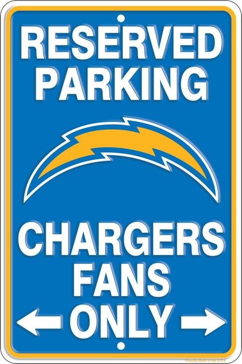 signs 4 fun Los Angeles Chargers Sm Parking Sign