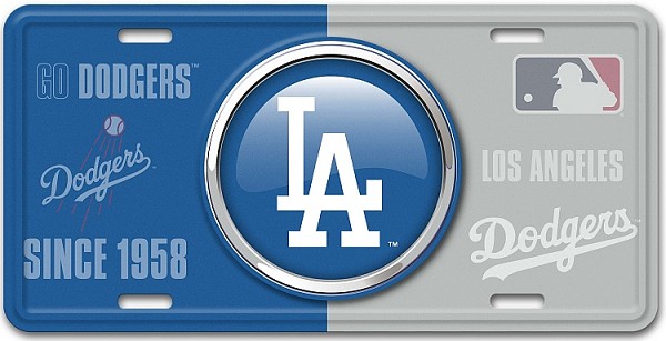 signs 4 fun Los Angeles Dodgers License Plate