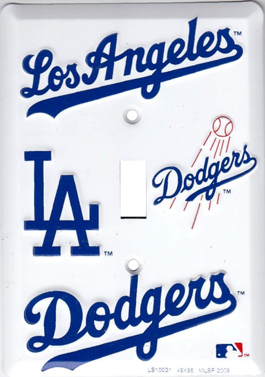 signs 4 fun Los Angeles Dodgers Switch Plate