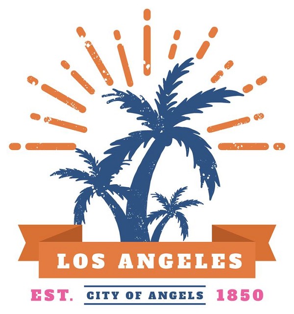 signs 4 fun Los Angeles Est 1850 Large Sticker