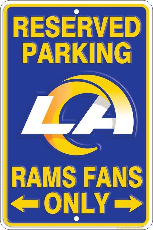 signs 4 fun Los Angeles Rams Sm Parking Sign
