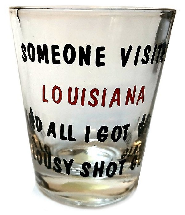 signs 4 fun Louisana I Love Shot Glass