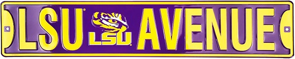 signs 4 fun Louisiana State Tigers Ave Street Sign