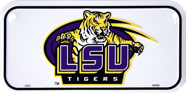 signs 4 fun Louisiana State Tigers Bike Tag