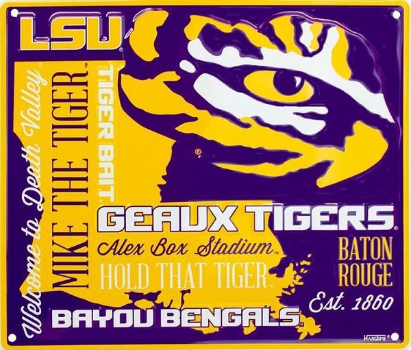 signs 4 fun Louisiana State Tigers Fan Sign