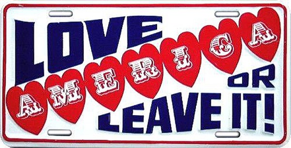 signs 4 fun Love It/Leave It License Plate