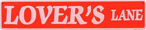 signs 4 fun Lovers Lane Street Sign