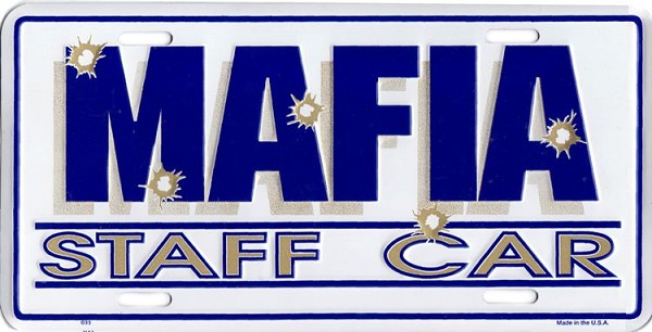 signs 4 fun Mafia License Plate
