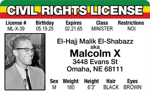signs 4 fun Malcolm X ID