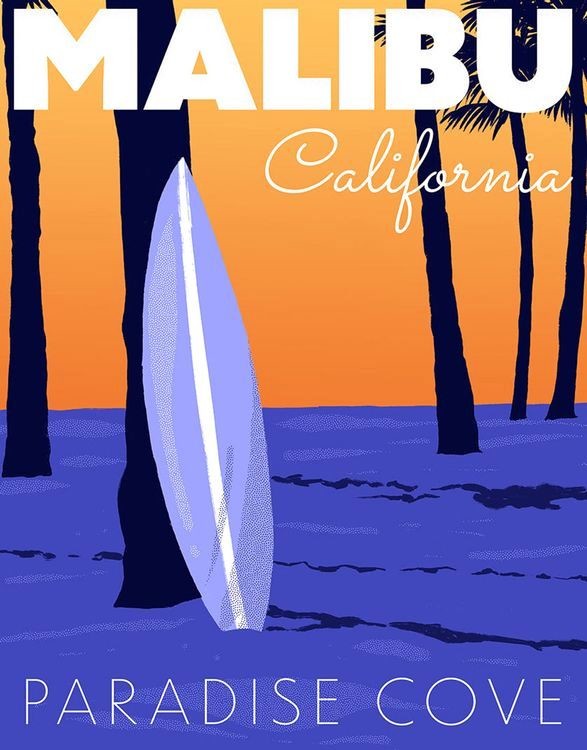 signs 4 fun Malibu Metal Sign