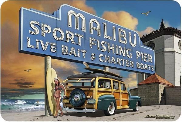 signs 4 fun Malibu Pier Sm. Parking Sign