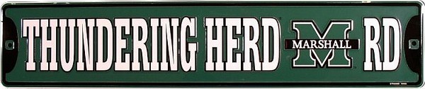 signs 4 fun Marshall Univ Thunder Herd Street Sign