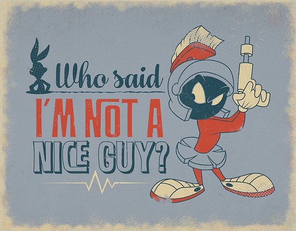 signs 4 fun Marvin the Martian - Nice Guy Metal Sign