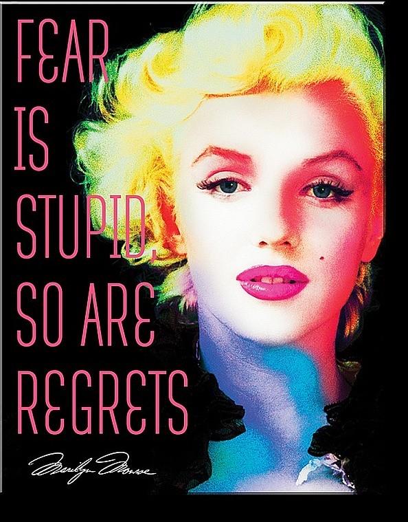 signs 4 fun Marylin Monroe Fear Metal Sign