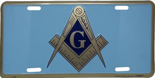 signs 4 fun Masonic Symbol License Plate
