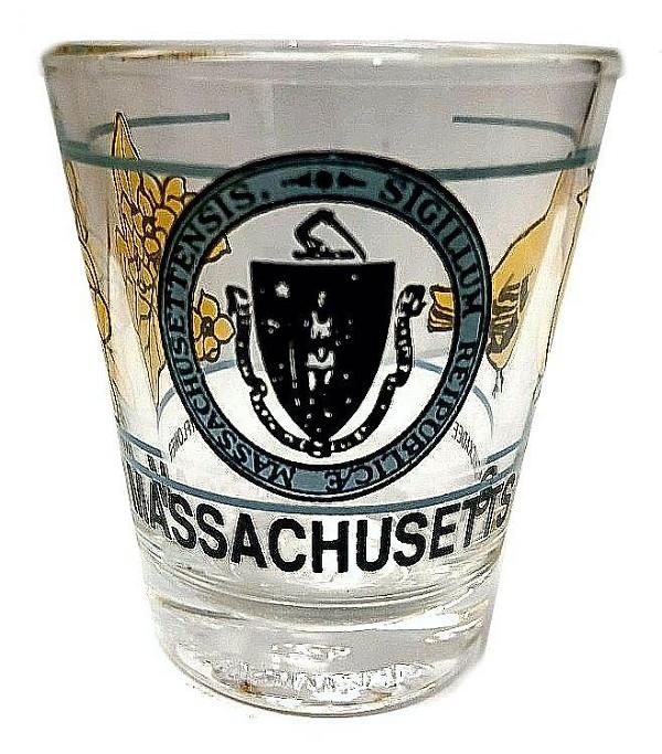 signs 4 fun Massachusetts Shot Glass