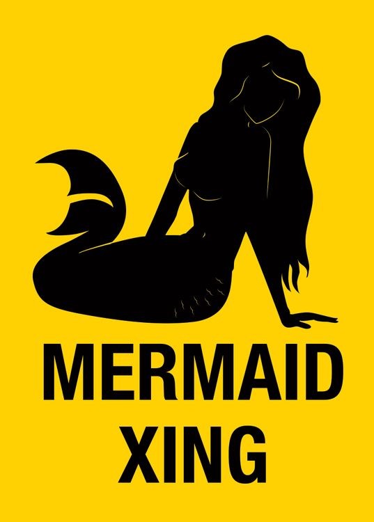 signs 4 fun Mermaid Xing Magnet