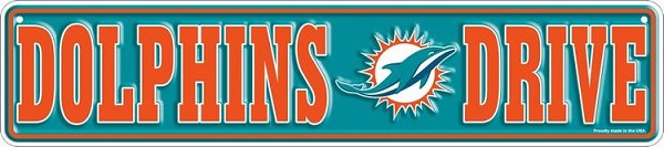 signs 4 fun Miami Dolphins Small Street Sign