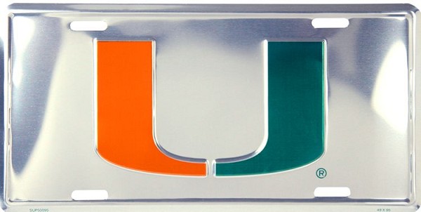 signs 4 fun Miami Polished License Plate