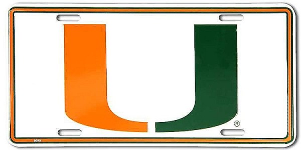 signs 4 fun Miami University License Plate