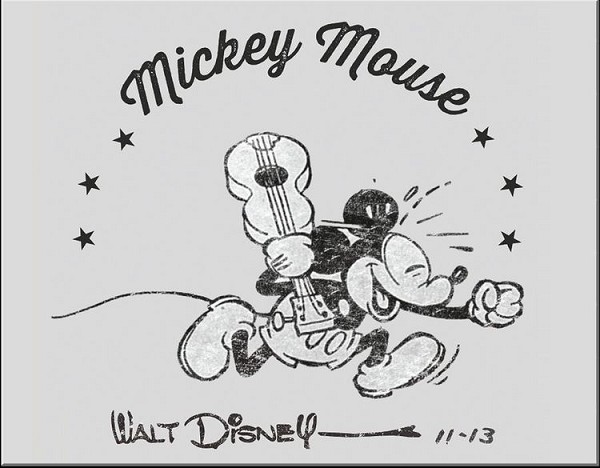 signs 4 fun Mickey Guitar Metal Sign