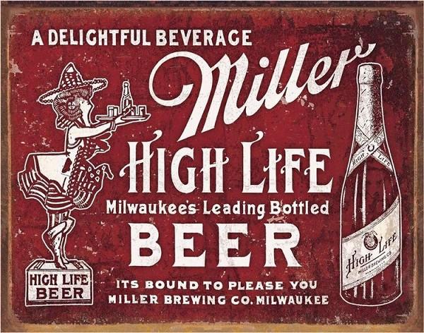 signs 4 fun Miller - Bound to Please Metal Tin Sign