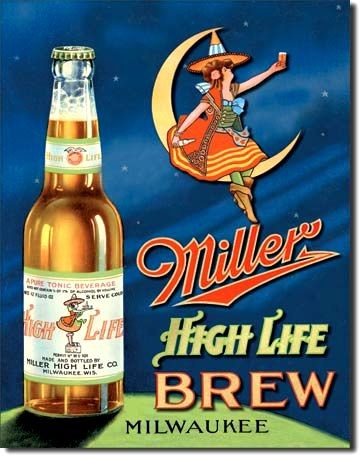 signs 4 fun Miller High Life Brew Metal Tin Sign