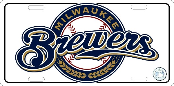 signs 4 fun Milwaukee Brewers License Plate